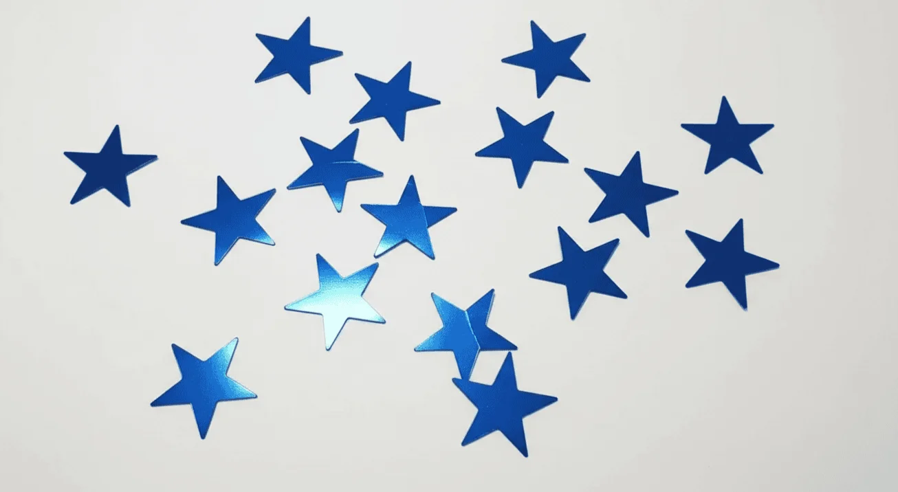 Confeti de estrellas azules - Imagen 4