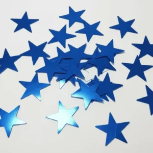 Confeti de estrellas azules