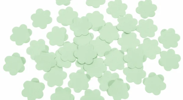 Confeti de Flores verdes | papel confeti