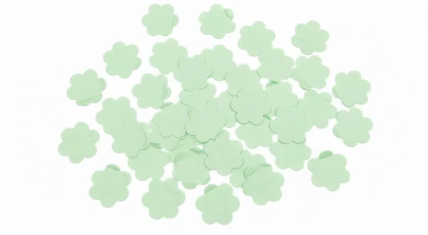 Confeti de Flores verdes | papel confeti