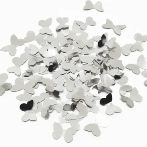 Papel mariposa plateada