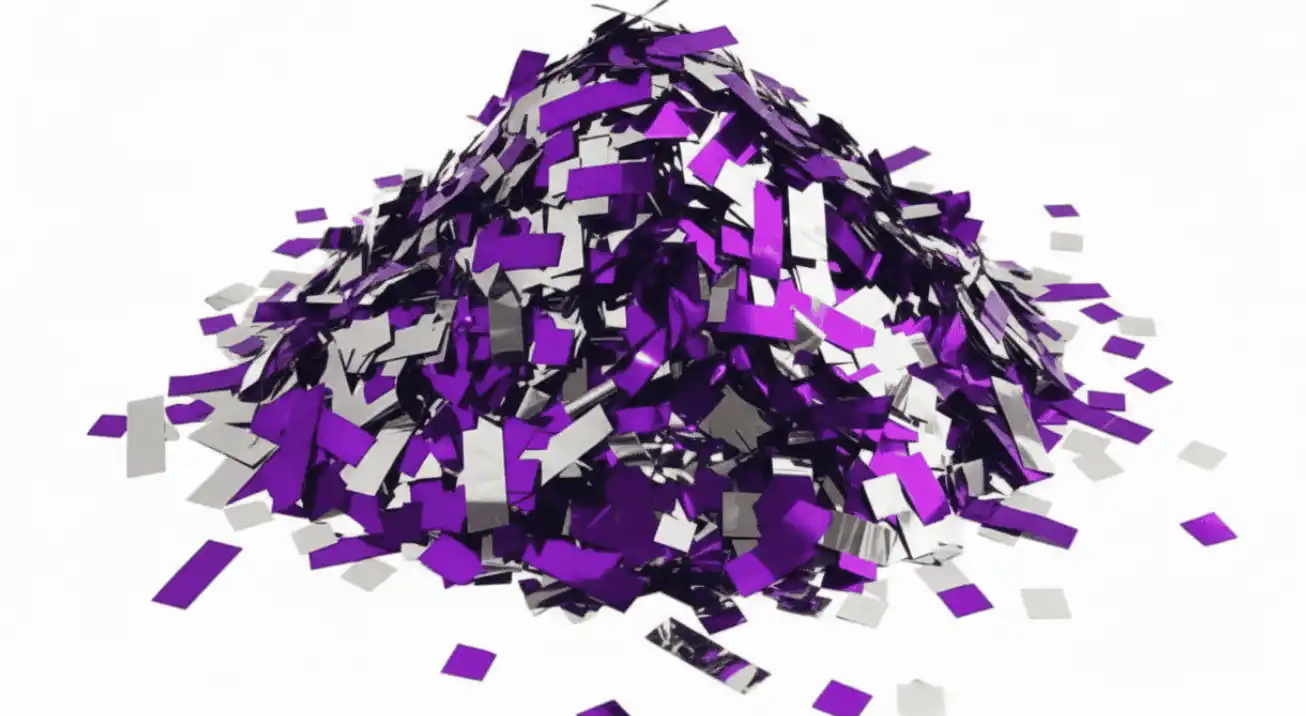 venta de papel confeti metalico