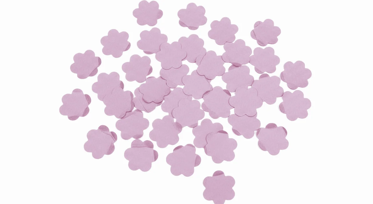 Confeti de flores lila