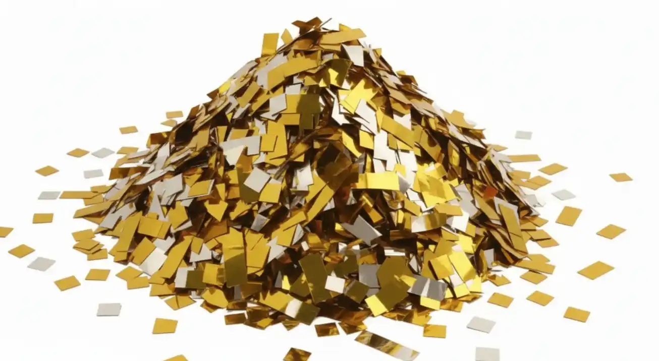 venta de papel confeti metalico