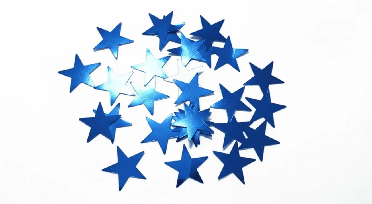 confeti de estrellas
