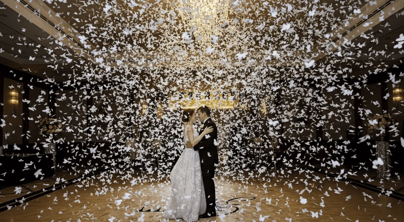 Cañon de confeti para bodas