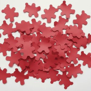 Confeti de osos rojos