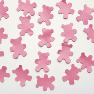 Confeti de osos rosas