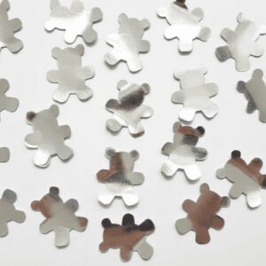 Confeti de osos plateados