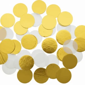 Confeti redondo dorado