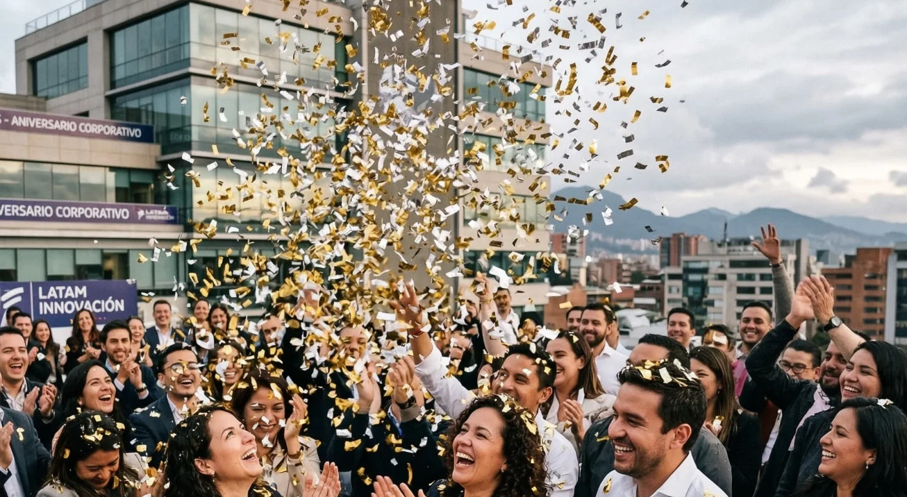 Maquina de confeti para aniversario