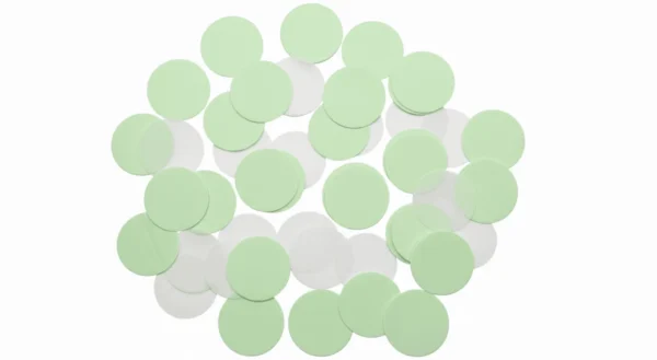 Confeti redondo verde
