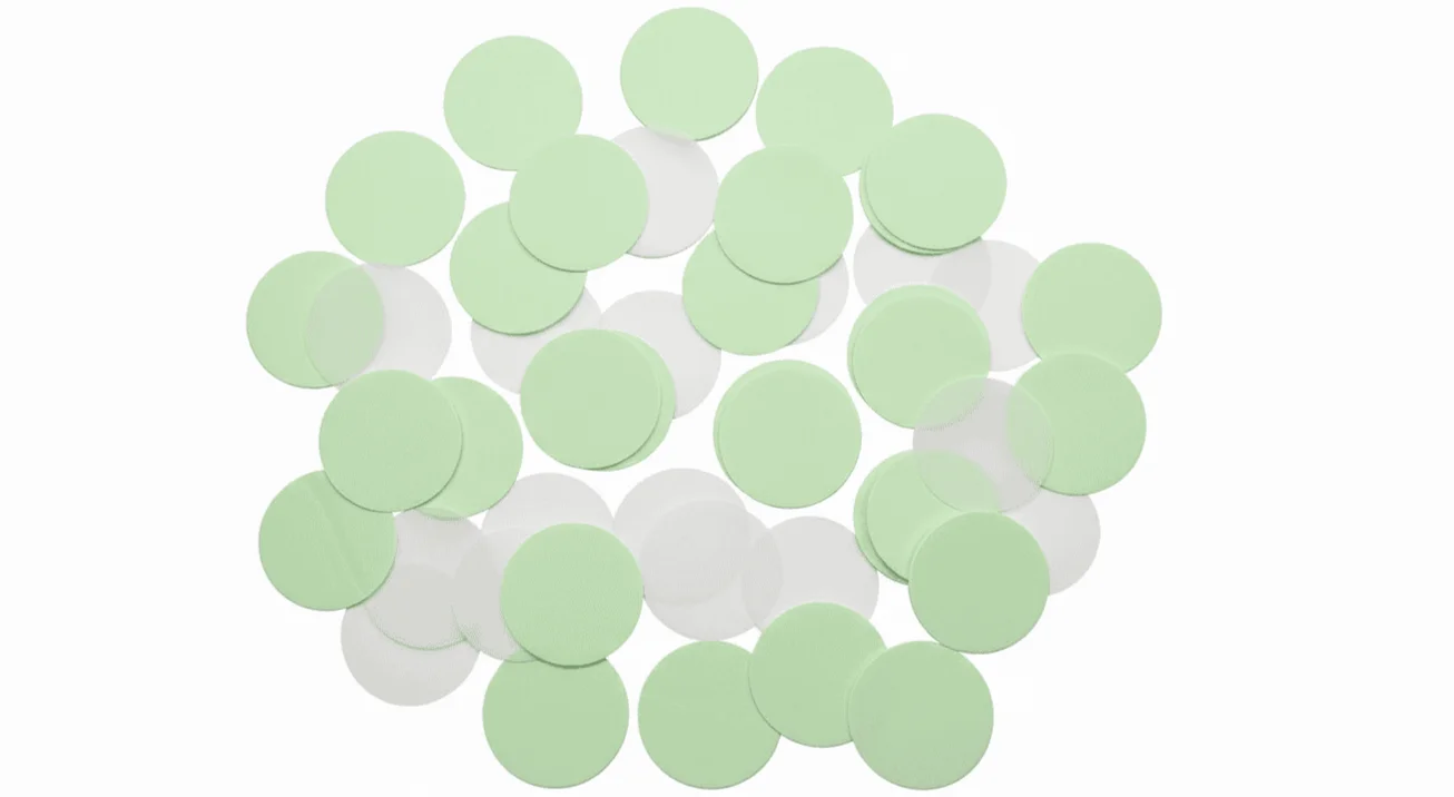 Confeti redondo verde