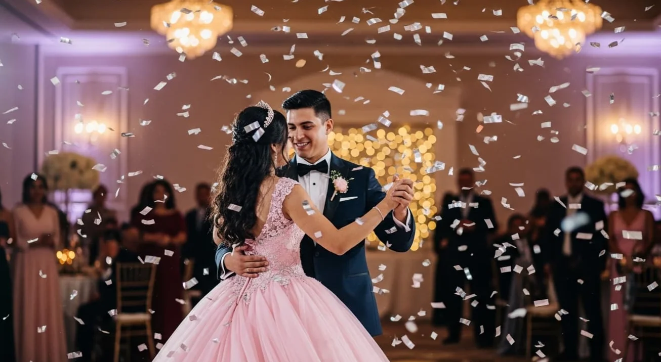 maquina de confeti para xv años