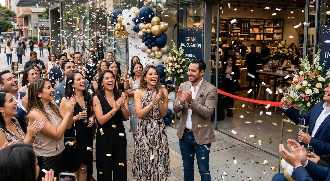 confeti para inauguración