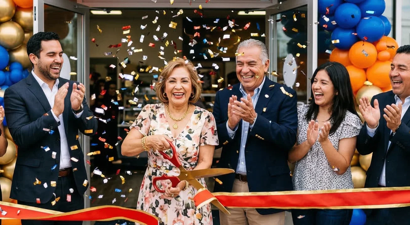 Lluvia de papelitos para inauguracion